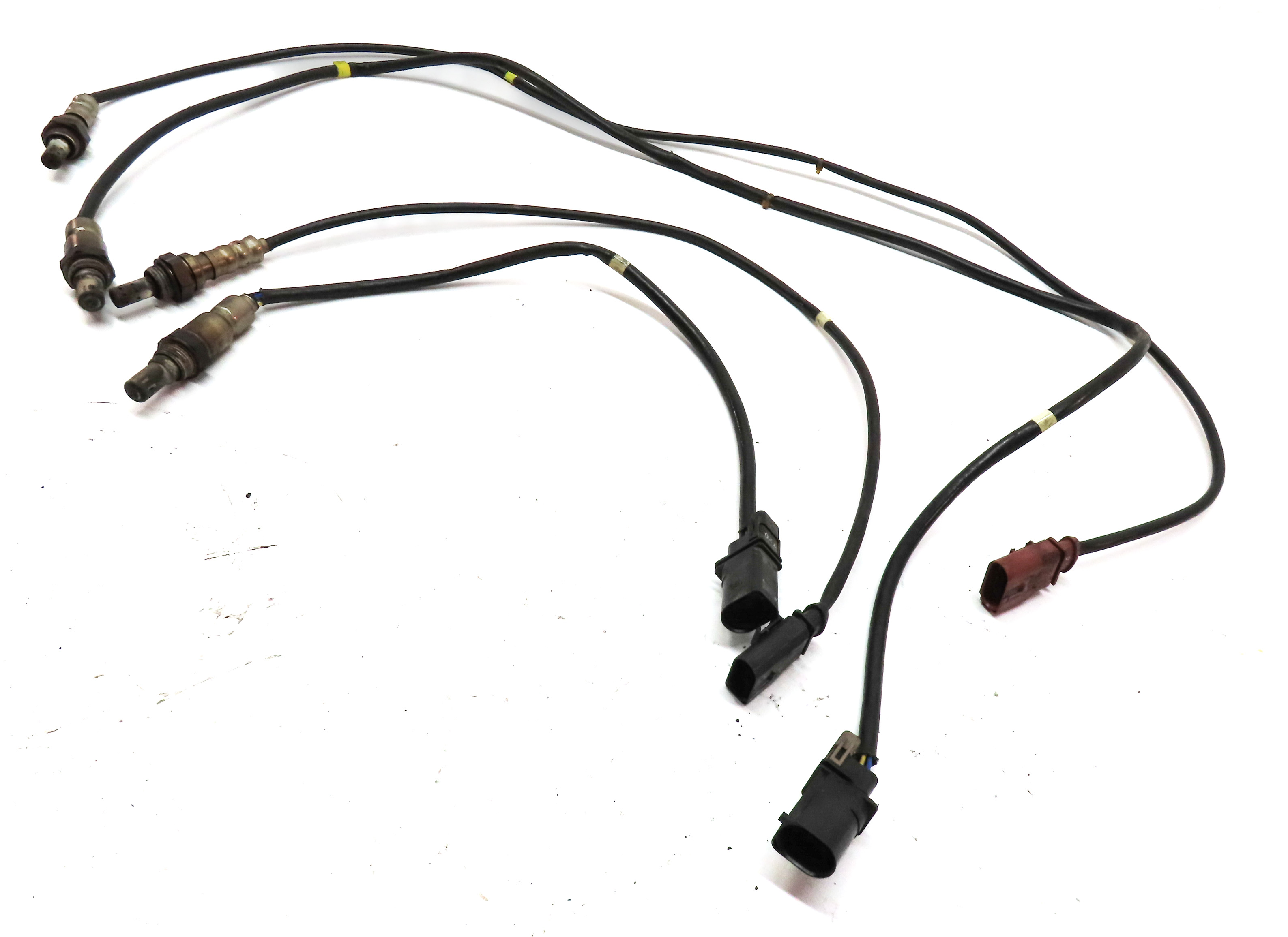 13 AUDI Q7 4L 3.0L SUPER (CTWB) ENGINE OXYGEN O2 LAMBDA PROBE WIRE SENSOR SET/4 — exact item pictured